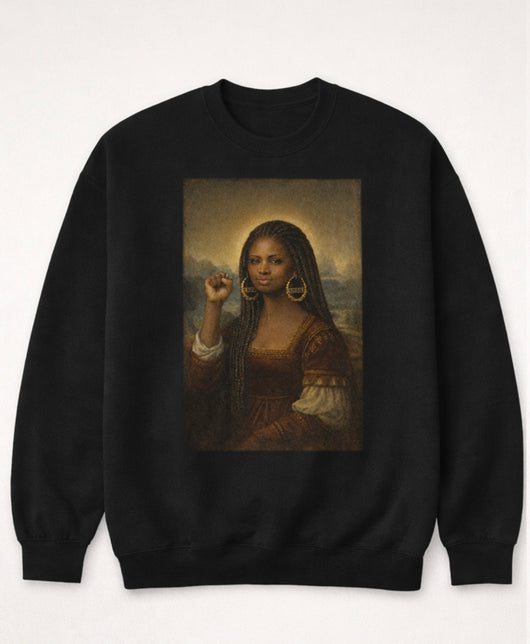 (PRE-ORDER  SWEATSHIRT)  BLACK MONA LISA