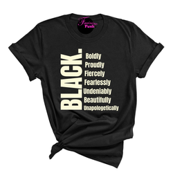 (PRE-ORDER T-SHIRT)  BLACK UNDENIABLY